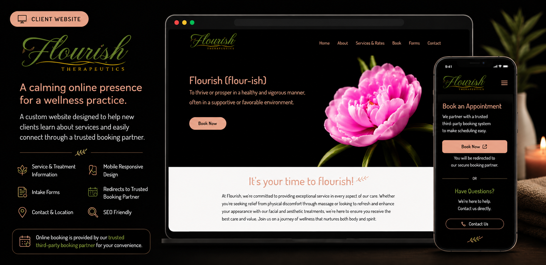 Massage / Wellness Website